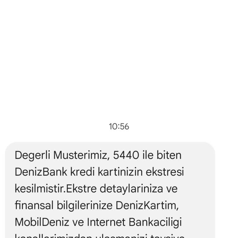 Denizbank Kredi Kartı Borcu Sorunu