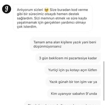 Gardrops'ta Kargo Kotası Sorunu Ve Saygısız Temsilci