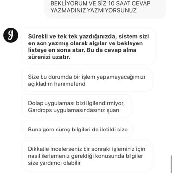 Gardrops'ta Kargo Kotası Sorunu Ve Saygısız Temsilci