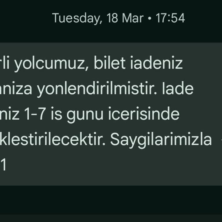 İptal Edilen Seferler Ve Geciken Para İadesi Sorunu