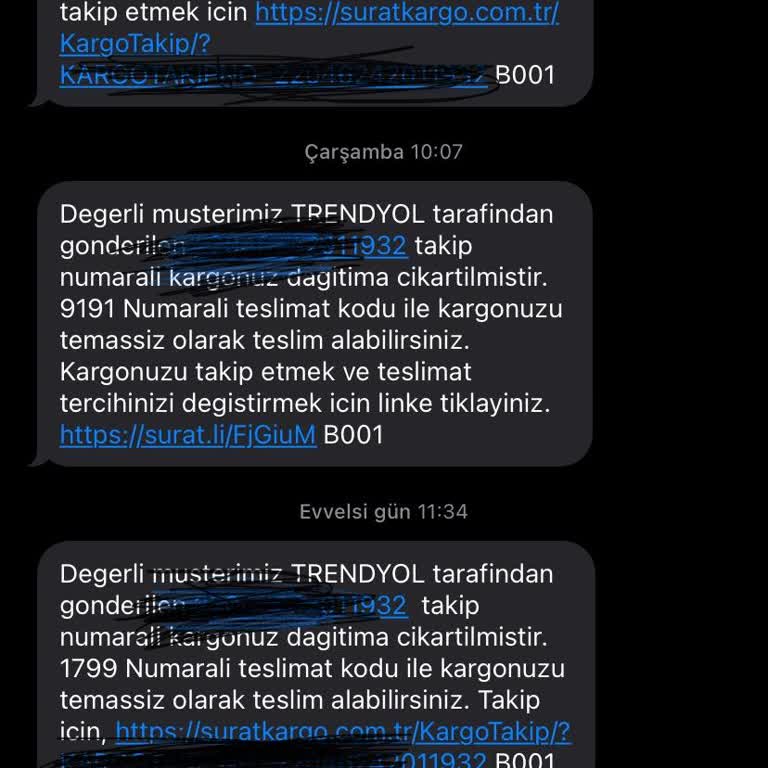 Sürat Kargo İle Tekrarlayan Gecikme Ve İletişim Sorunları