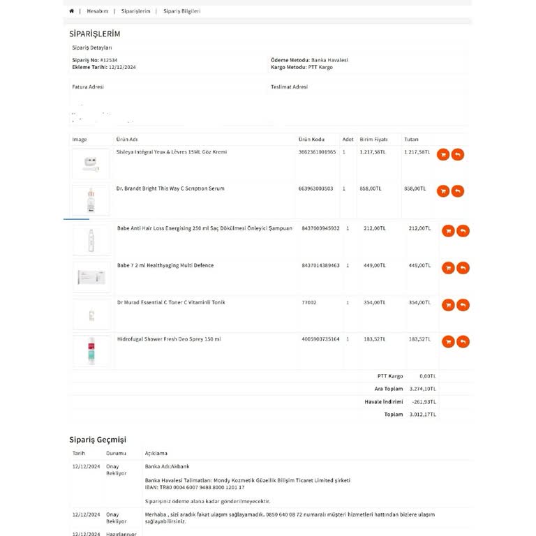 Mondy Shop'tan İptal Edilen Siparişin Ödemesi Hala Yapılmadı