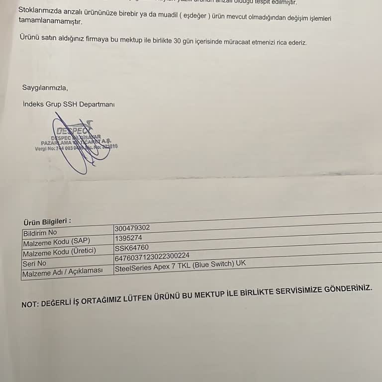 Trendyol'da Garanti Süreci Ve Müşteri Hizmetleri Hayal Kırıklığı