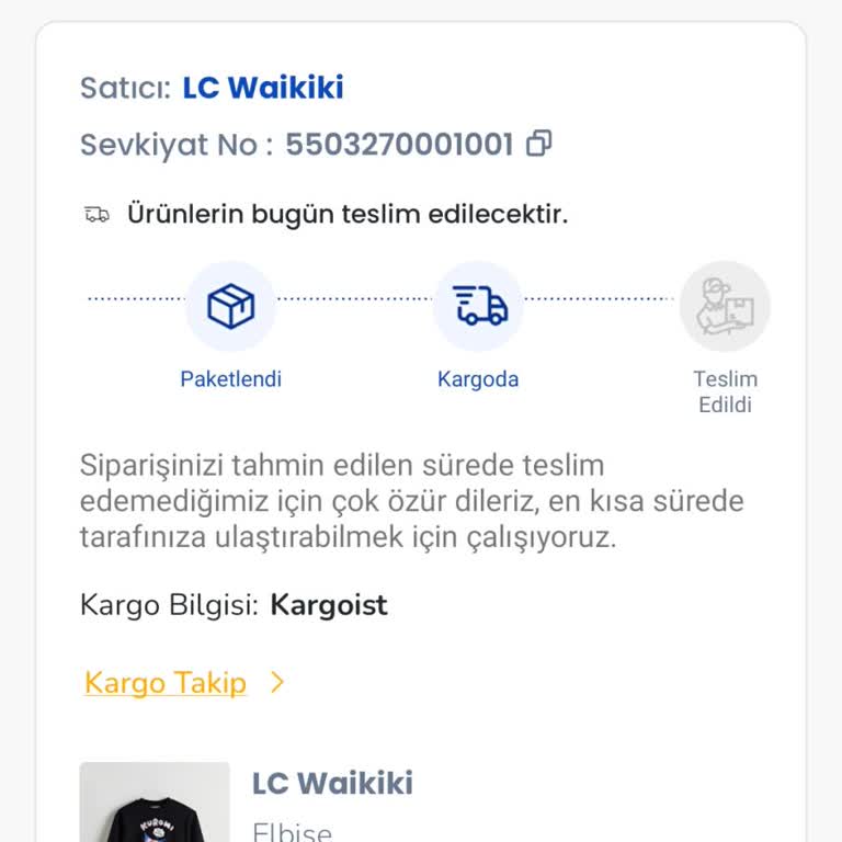 LCW Ve Kargoist İle Teslimat Hayal Kırıklığı