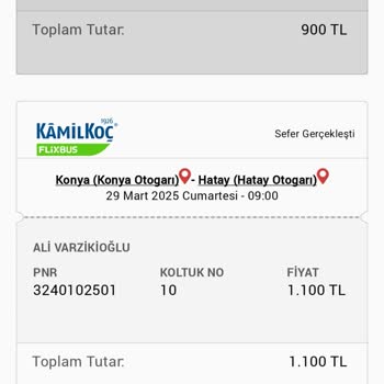 Kamil Koç Yolculuğunda İkram Ve Hizmet Eksikliği