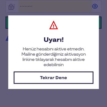 Aktivasyon Maili Gelmiyor Ve Giriş Yapamıyorum