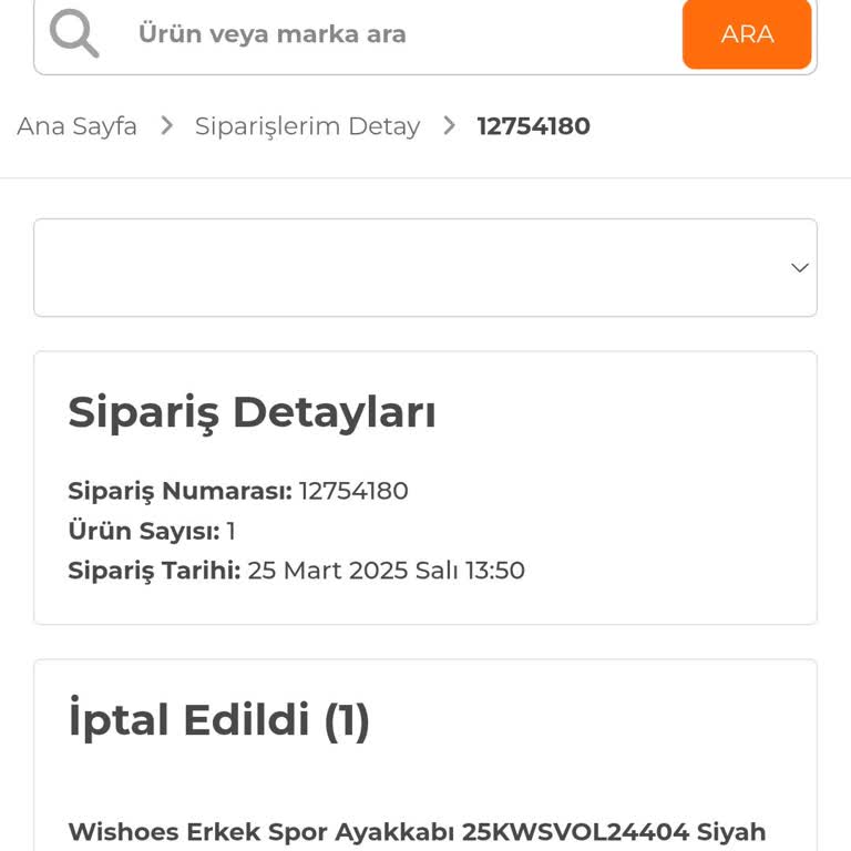 Sipariş İptali Ve Geciken Bilgilendirme Mağduriyeti