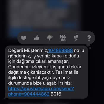 Teslimat Sorunu: İş Yerine Getirilmeyen Ürün