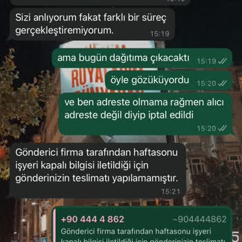 Teslimat Sorunu: İş Yerine Getirilmeyen Ürün
