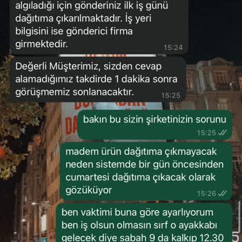 Teslimat Sorunu: İş Yerine Getirilmeyen Ürün