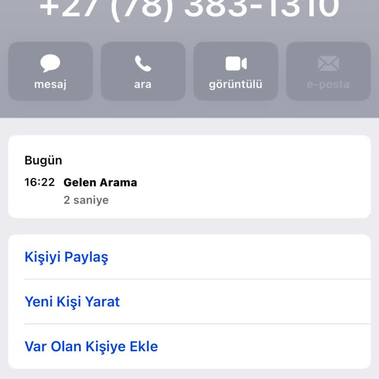 Güney Afrika'dan Gelen Şüpheli Arama Ve Güvenlik Endişesi