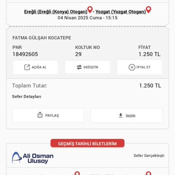 Bilet Fiyatı Değişikliği Mağduriyeti