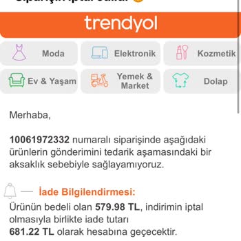 H&M Sipariş İptali Ve İndirim Yanıltmacası