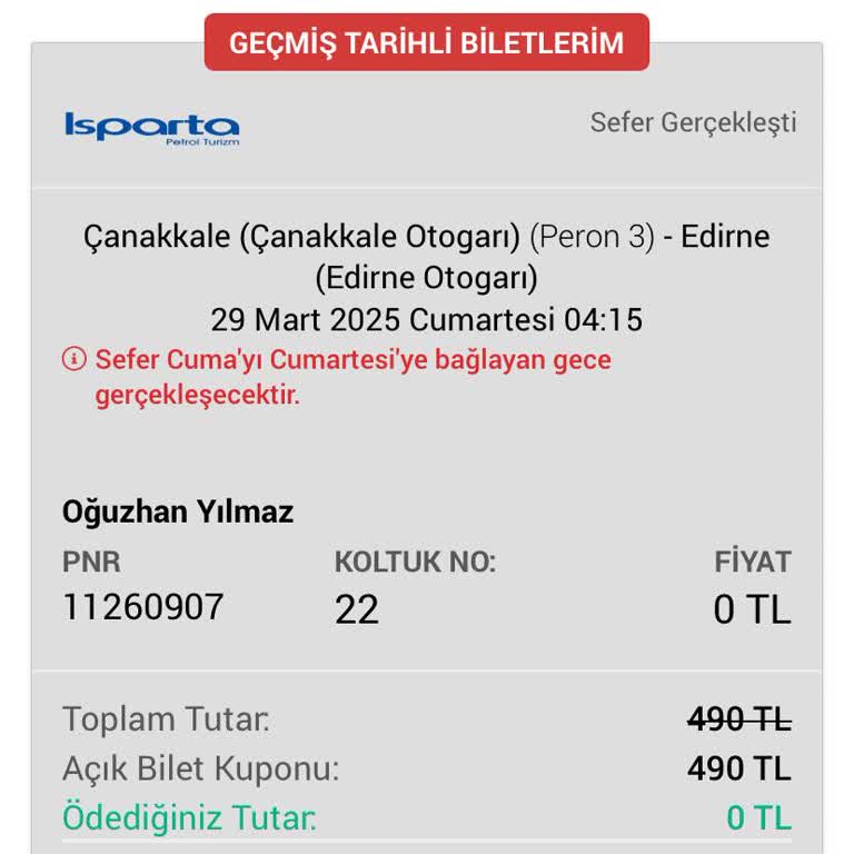 Gece Seferinde İletişim Eksikliği Ve Mağduriyet