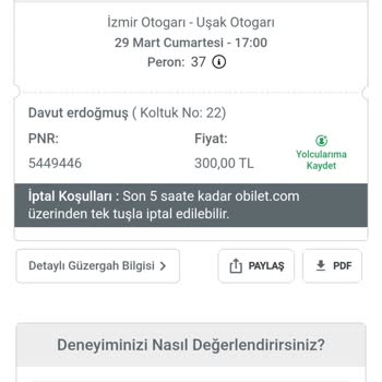 Bilet İptali Ve Müşteri Memnuniyetsizliği