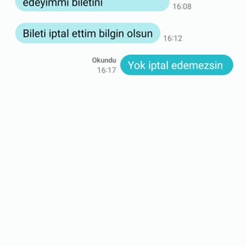 Bilet İptali Ve Müşteri Memnuniyetsizliği