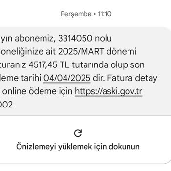 Fahiş Su Faturası Şoku: Tek Kişilik Eve 4500 TL!