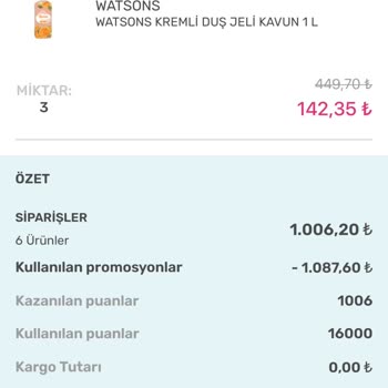 Watsons'un Yanıltıcı Kampanyasıyla Mağdur Oldum