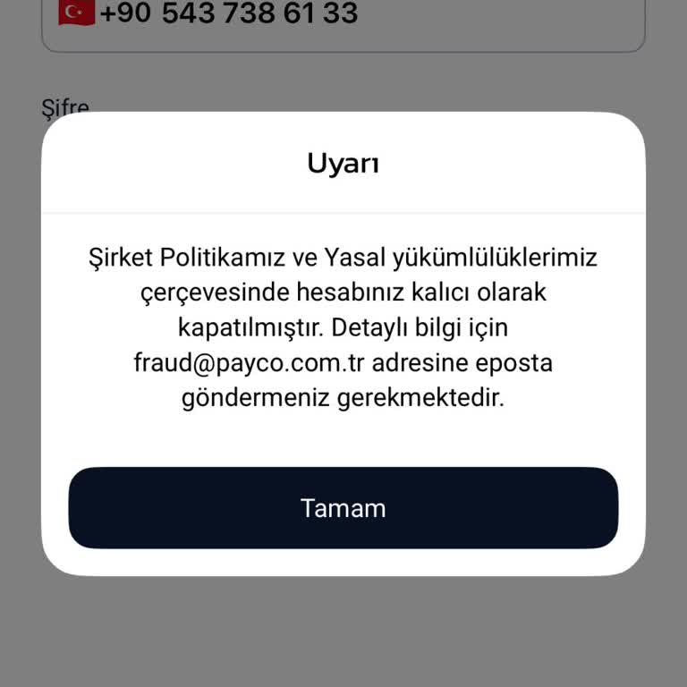Payco Hesabım Haksız Yere Kapandı Ve Param İade Edilmedi