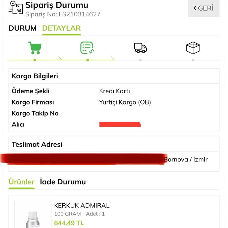 Sipariş Gecikmesi Ve Kargo Sorunu