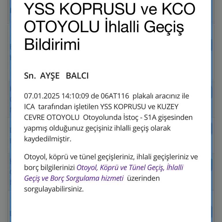 Yanlış Köprü Cezası: Haksız Ücretlendirme