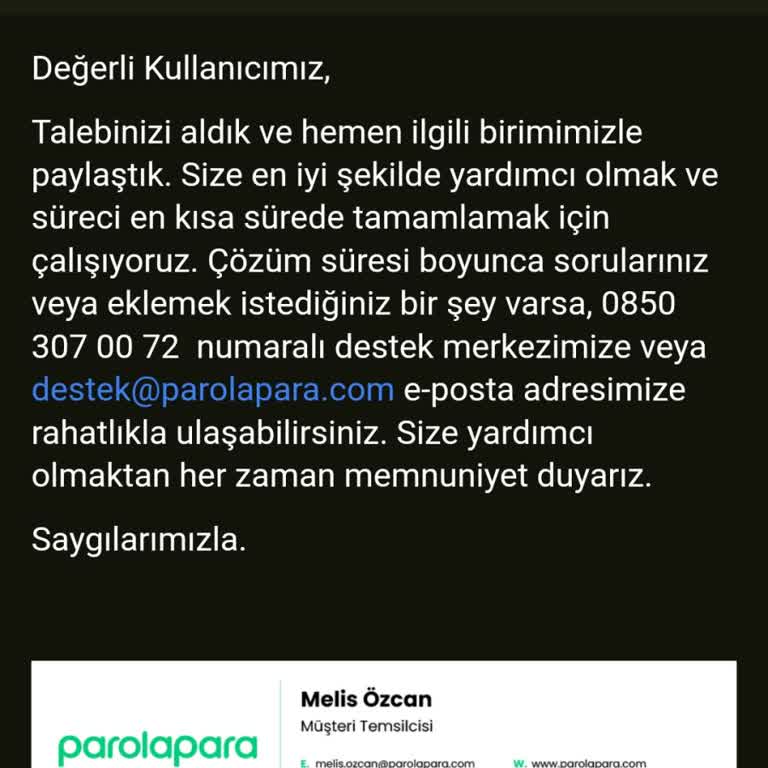 Parolapara Transfer Sorunu: Acil Çözüm Bekleniyor