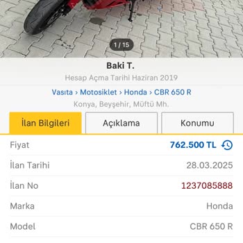 Yeni Motosikletlerde Fiyat Spekülasyonu Ve Sahte İlanlar