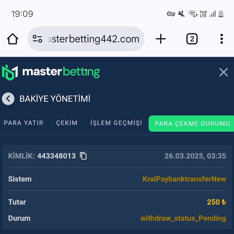 Master Betting Yatırım Yaptığım Sitede Çekim Sorunu Ve Canlı Destek Eksikliği!