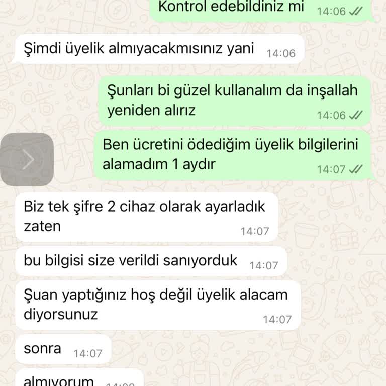 İkinci Kullanıcı Bilgileri Gönderilmeyen Hizmet Ve Kapatılan Hesap