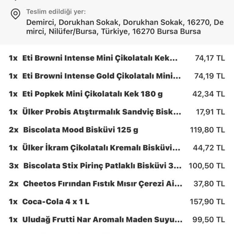 Eksik Sipariş Teslimatı: 1000₺'lik Alışverişte İçecekler Kayboldu