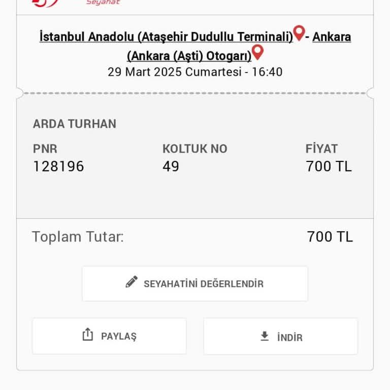 Bayram Arifesinde Kaçırılan Otobüs Ve Mağduriyet