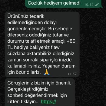 Gözlük Hediyesi Hayal Kırıklığı