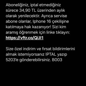 Sürekli Gelen Promosyon Mesajları