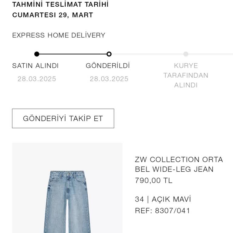 Zara'dan Beklenen Hızlı Teslimat Hayal Kırıklığı