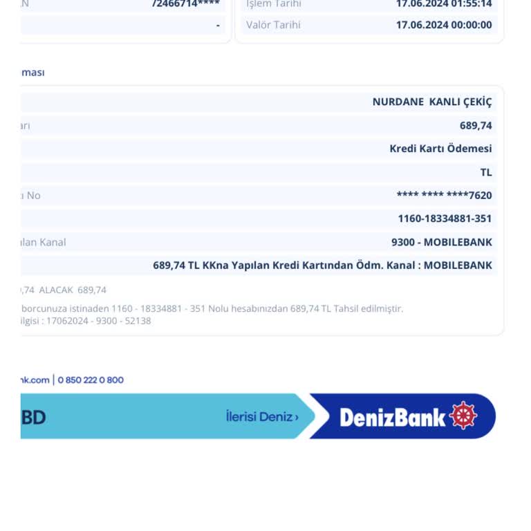Denizbank Yıllık Aidat İadesi Sorunu
