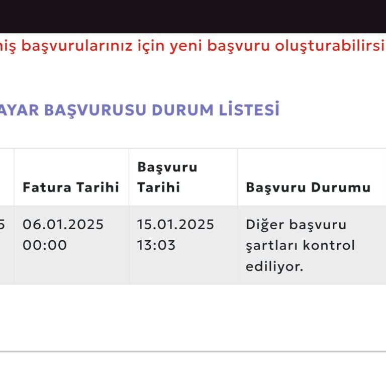 Tablet Başvurusunda Gecikme