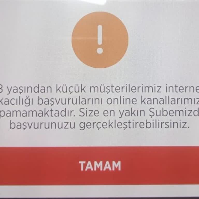 18 Yaş Altı Mobil Bankacılık Giriş Sorunu