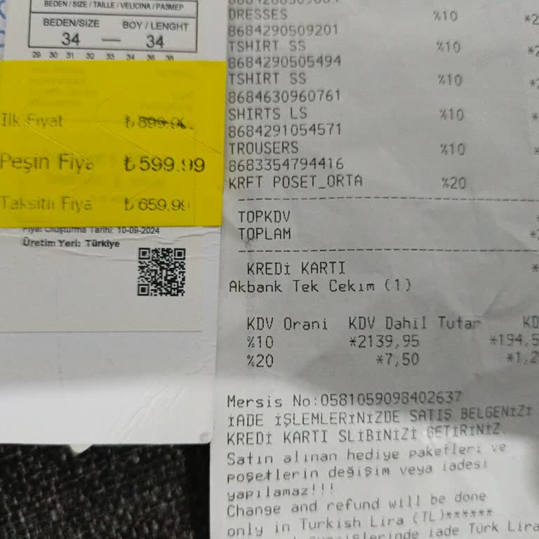 Koton Mağazasında Yanıltıcı Fiyat Etiketi