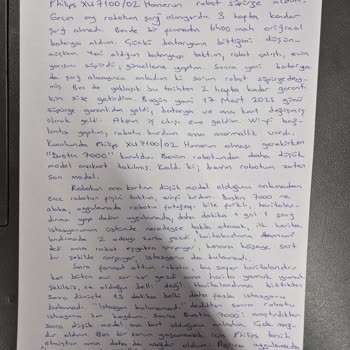 Philips Yetkili Servisinde Tekrarlayan Sorun Ve Güven Kaybı