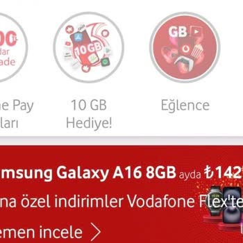 Vodafone Çark Uygulamasında Hücresel Veri Sorunu