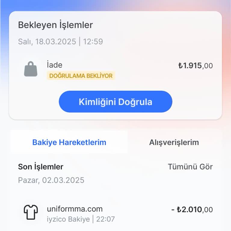 Iyzico Para İadesi Ve Kimlik Doğrulama Sorunu