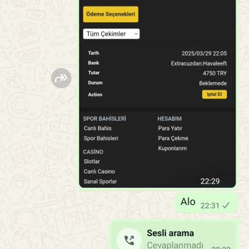 Bonus Vaadiyle Yarım Kalan İşlem