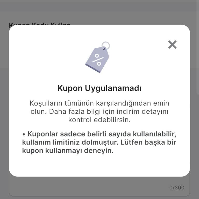 Kullanılamayan Migros Yemek Kuponu Sorunu