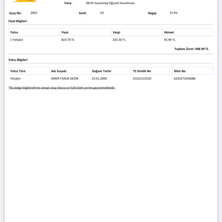 Pegasus Bilet Değişiminde Mağduriyet