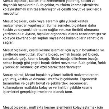 Kayıp Döner Bıçağı: Ne Ürün Var Ne İade!