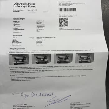 Anneler Günü Hediyesi Blender Tam 6 Kez Servise Gitti Ama Sorun Çözülmedi
