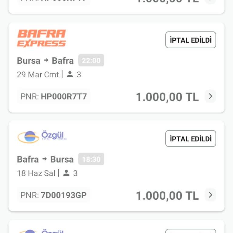 Bilet İşleminde Yaşanan Sorunlar