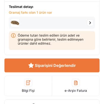 Eksik Siparişin Teslim Edilmemesi
