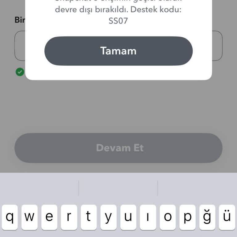 Snapchat Giriş Sorunu Ve SS07 Hatası