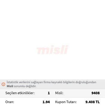 Bahis Kuponu Ödemesi Yapılmadı